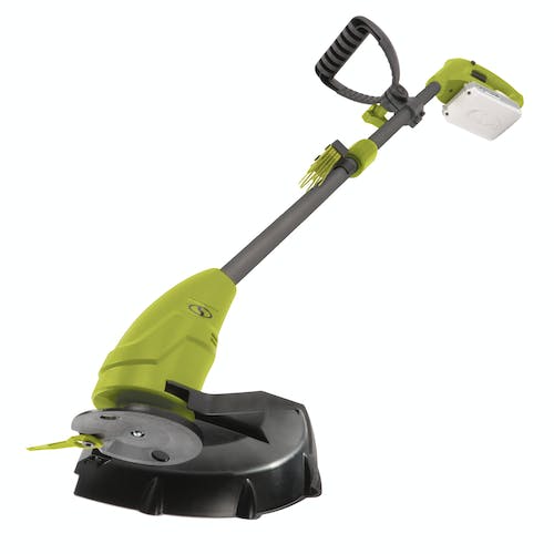 SunJoe 24V iON+ 10-Inch Cordless 2.0-Ah Stringless Blade Cutter Grass Trimmer