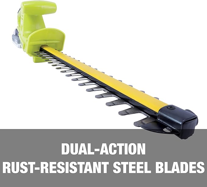 Sun Joe 18 in. 24-Volt Cordless Electric Handheld Hedge Trimmer Kit with 2.0 Ah Battery + Charger