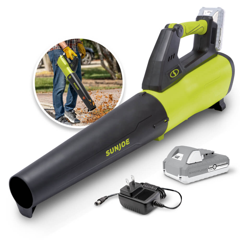 Sun Joe 24-Volt 385-CFM 2.0-Amp Turbine Cordless Jet Blower