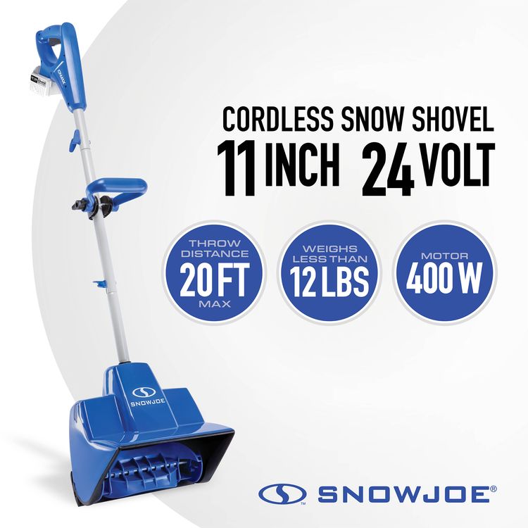 Snow Joe 24V-SS11 24-Volt IONMAX Cordless Snow Shovel Kit, 11-Inch W/ 4.0-Ah Battery and Charger