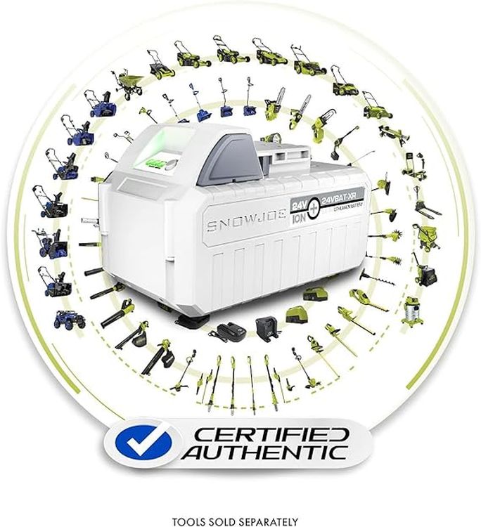 Snow Joe + Sun Joe 24-Volt IONMAX Starter Kit | W/ 5.0-Ah Battery + Charger
