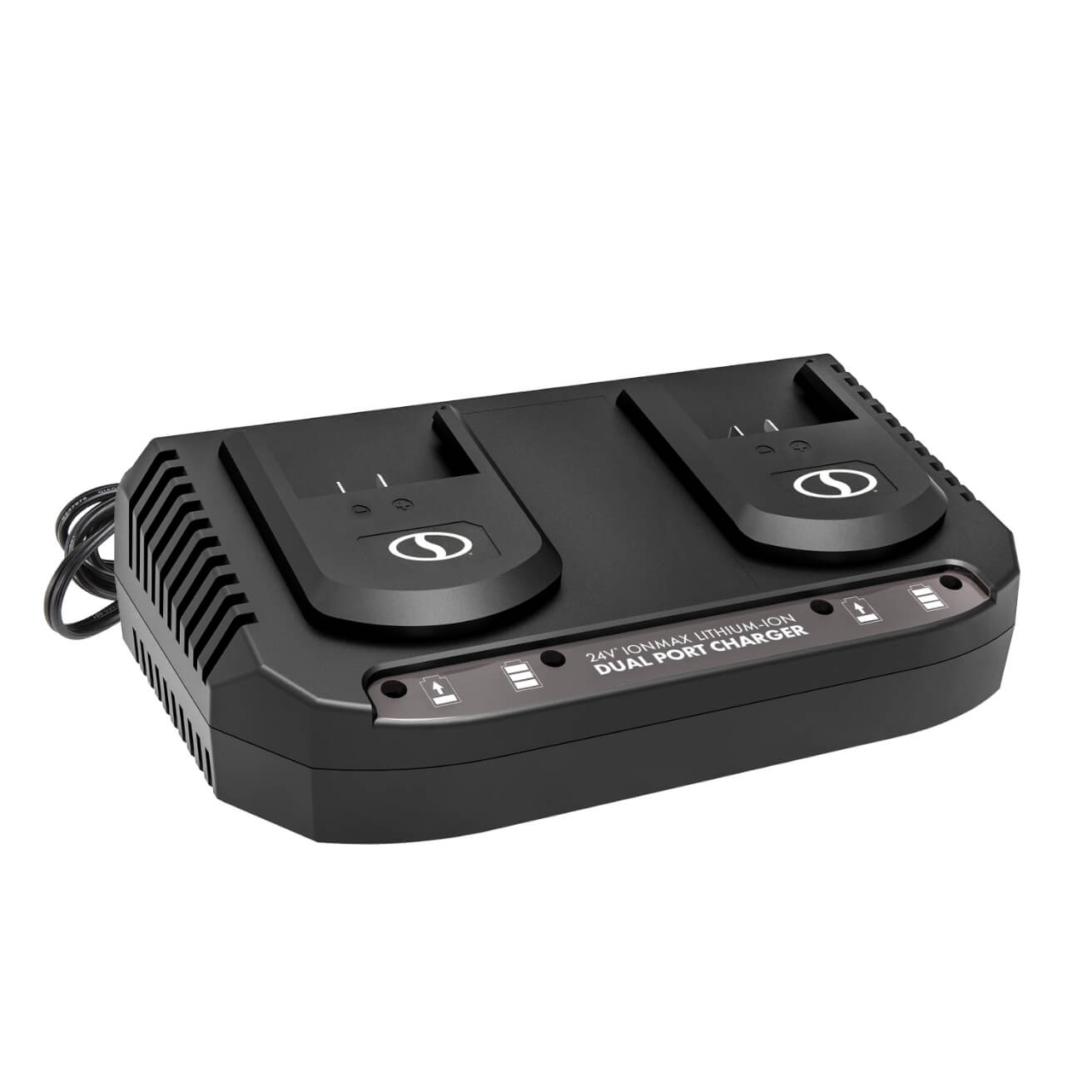 Snow Joe 24-Volt Dual Port Quick Charge Docking Station for iBAT24 and 24-Volt BAT Series Batteries