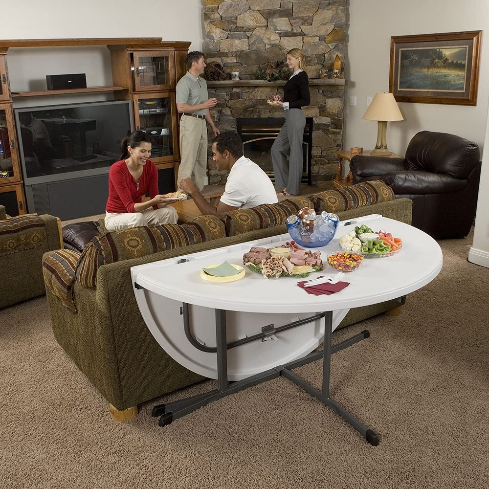 LIFETIME 60-Inch Round Fold-In-Half Table (Commercial)