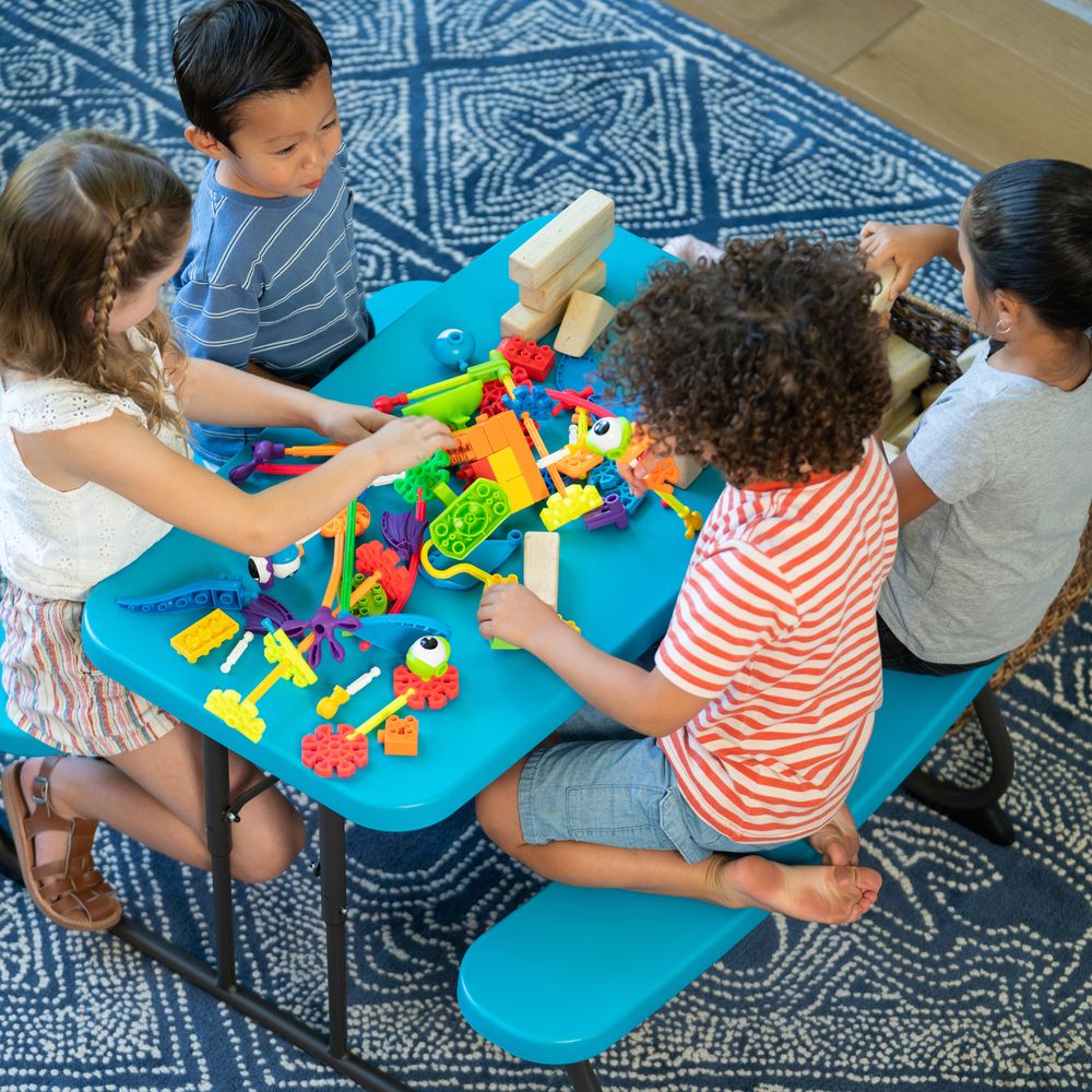 LIFETIME Children's Outdoor Picnic Table in Glacier Blue