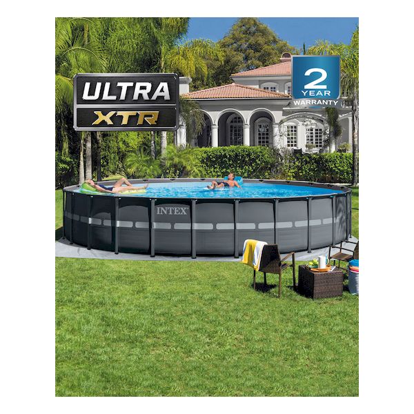 Intex 24 ft X 4.4 ft Ultra XTR Above Ground Pool with Sand Filter Pump