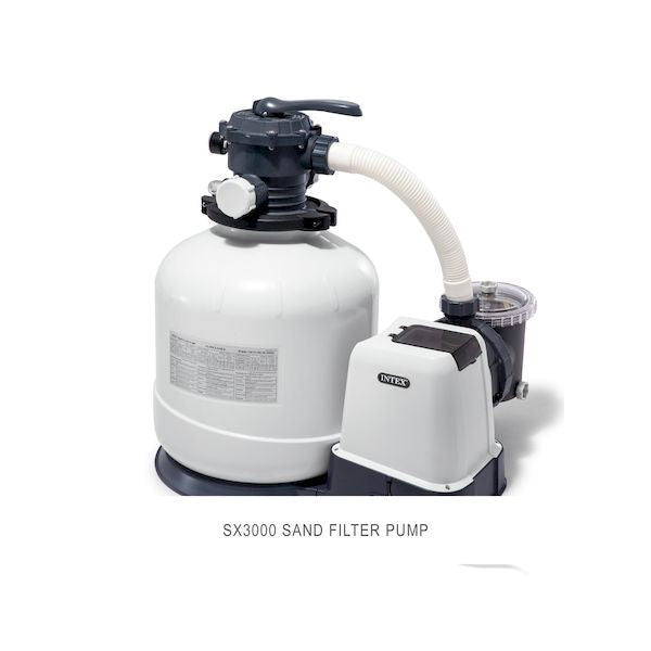 Intex Krystal Clear Sand Filter Pump, 3000 GPH