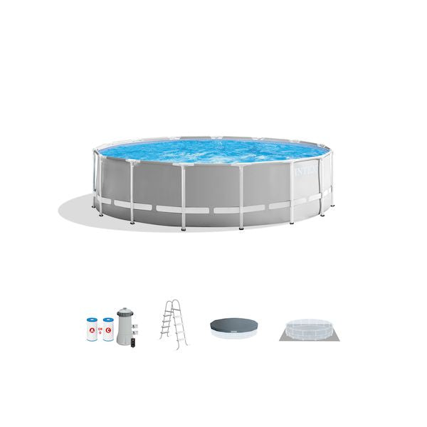 Intex Prism Frame 15 FT X 48 in Above Ground Pool Set