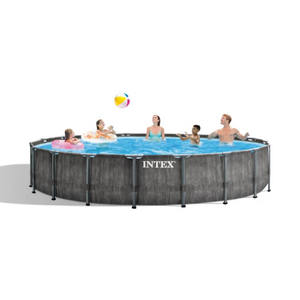 Intex 18Ft X 48In Greywood Prism Frame Premium Pool Set, Age: 6+