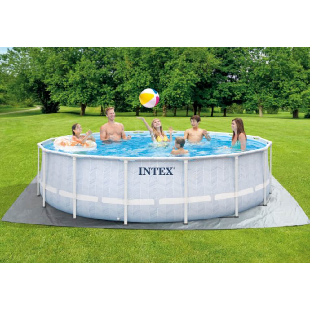 Intex 16Ft X 48In Chevron Prism Frame Premium Pool Set, Age: 6+