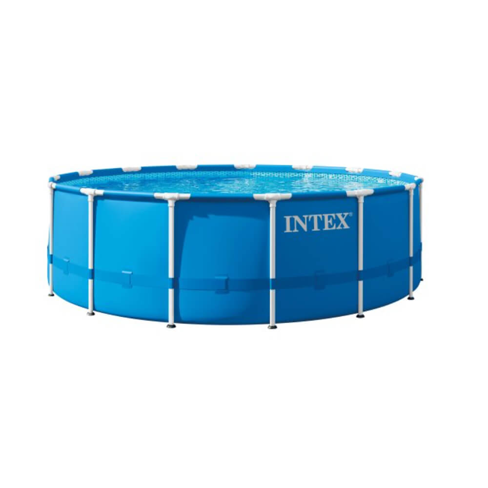 Intex 15Ft X 48In Metal Frame Pool Set, Age: 6+