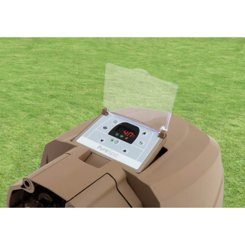 Intex 6-Person Sahara Tan Round Bubble Spa Set, Age: 6+