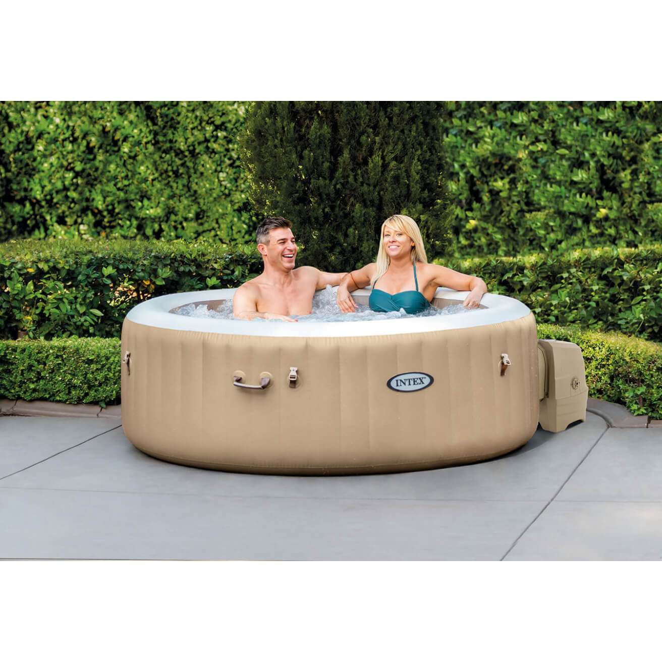 Intex 77IN X 28IN PureSpa Bubble Massage Inflatable Hot Tub