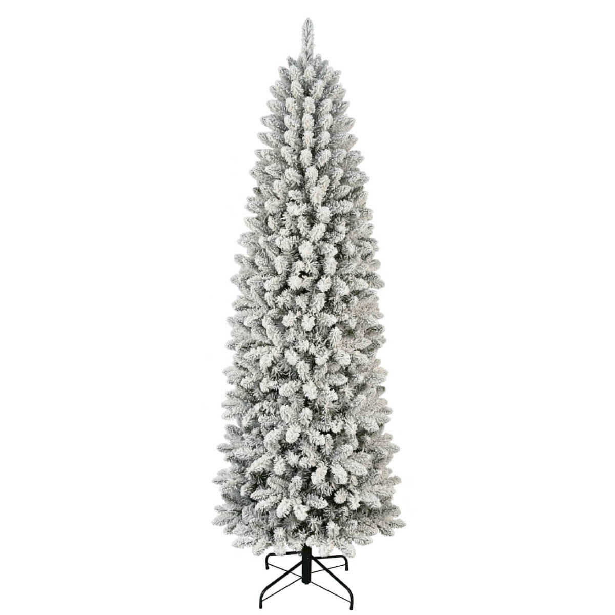 Puleo 7.5ft Pre-lit Slim Frosted Birmingham Fir Tree