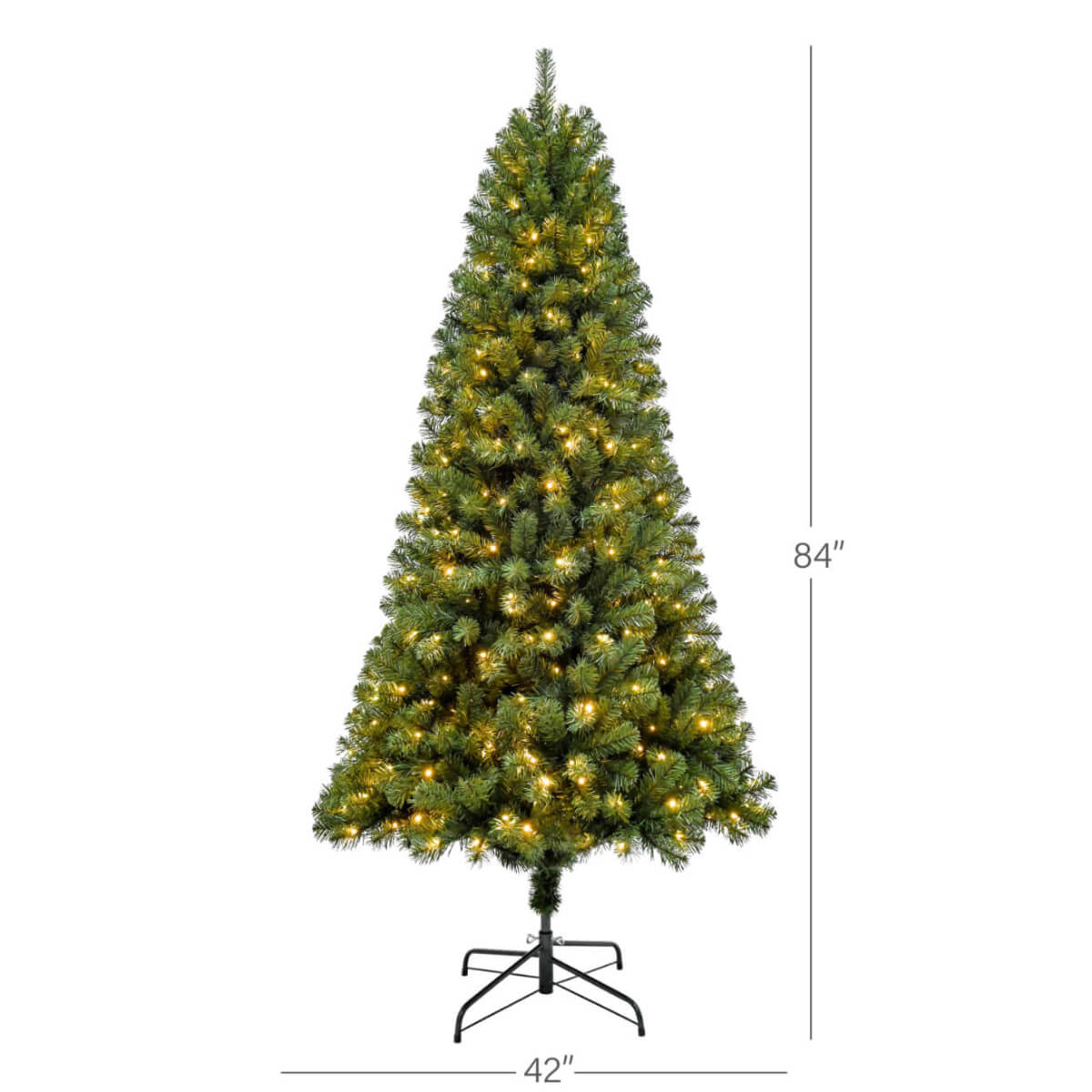 Puleo 7ft Pre-lit Oxford Spruce Tree
