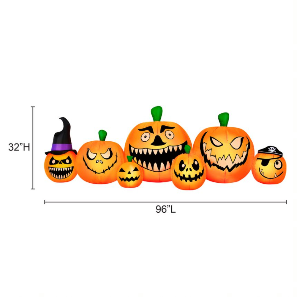 Occasions Halloween 8 Foot Inflatable Pumpkin Patch