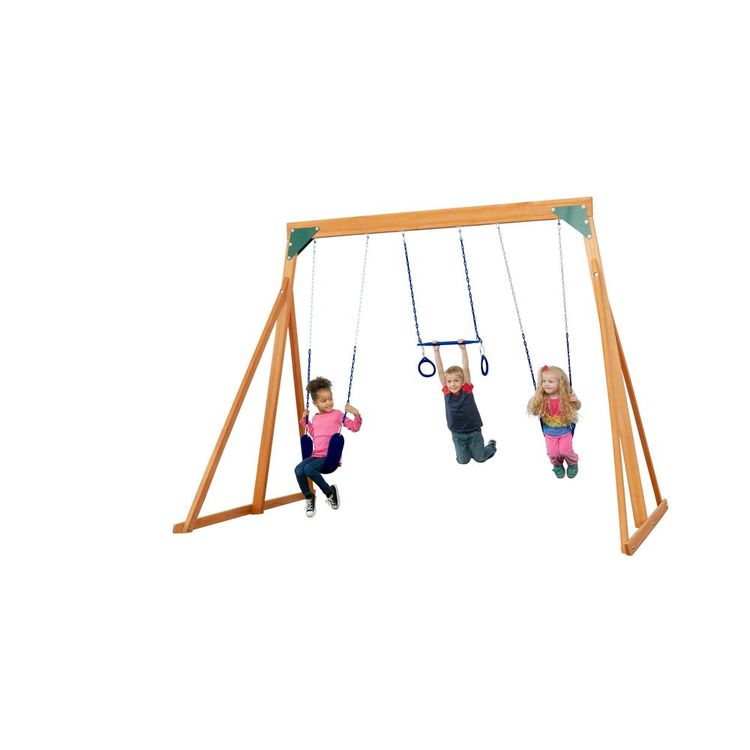 Creative Cedar Designs Trailside Wooden Swingset