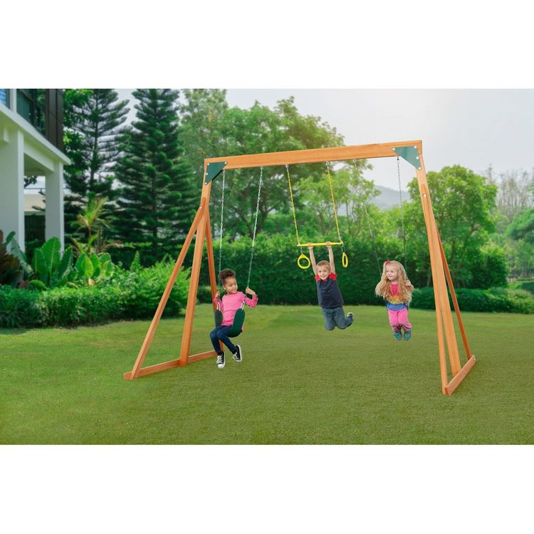 Creative Cedar Designs Trailside Wooden Swingset