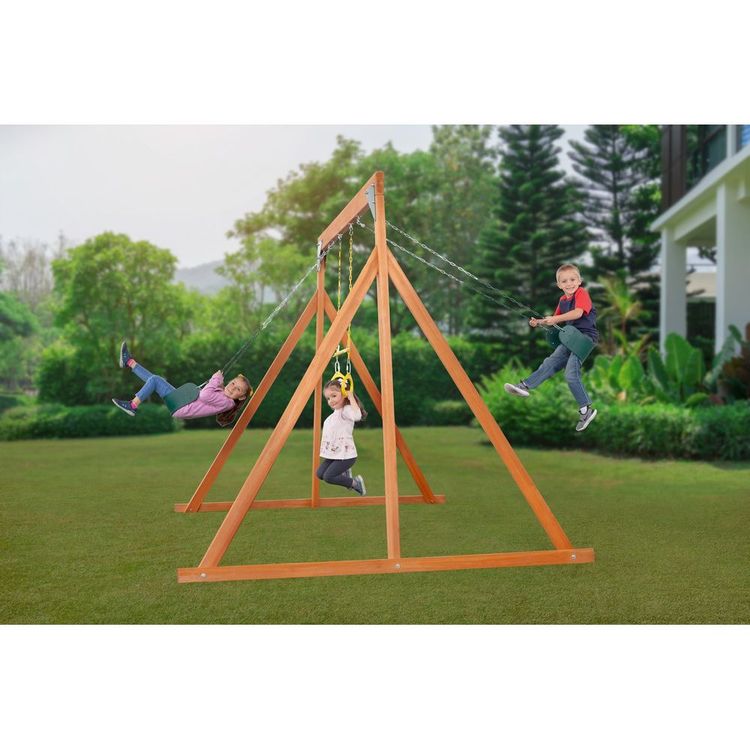 Creative Cedar Designs Trailside Wooden Swingset