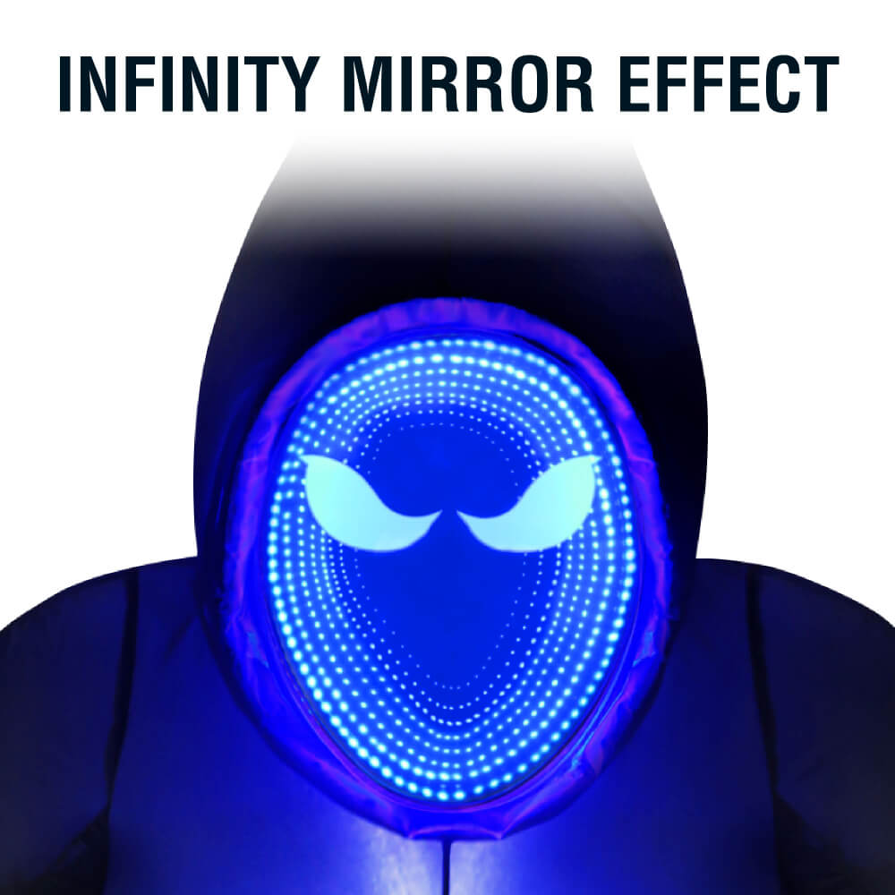 Occasions Halloween 8 Foot Inflatable Infinity Mirror Reaper, Black and Blue