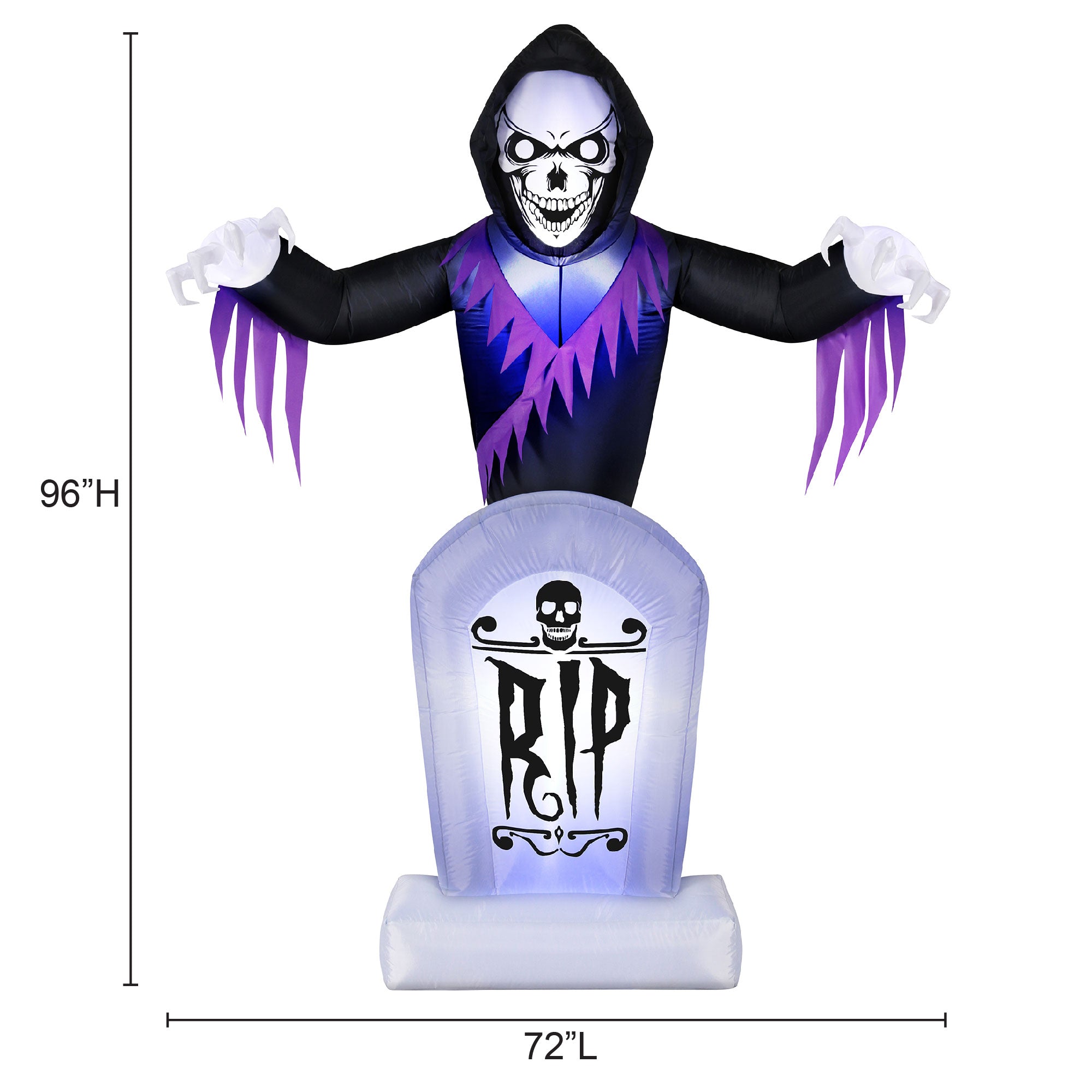 Occasions Halloween 8ft Inflatable Tombstone Reaper