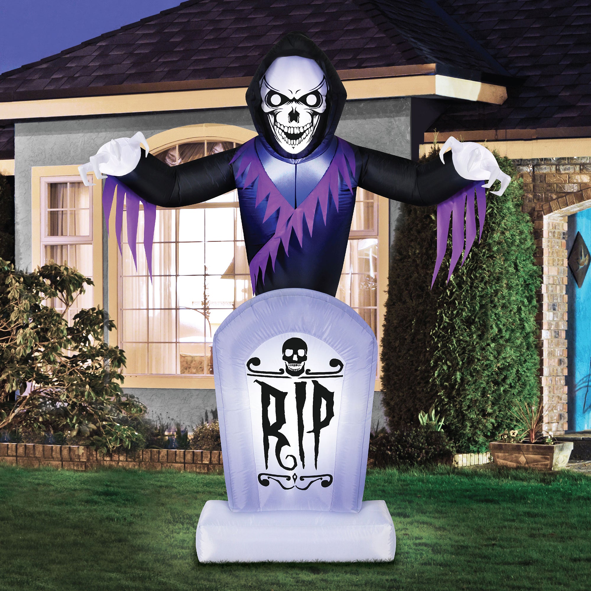 Occasions Halloween 8ft Inflatable Tombstone Reaper