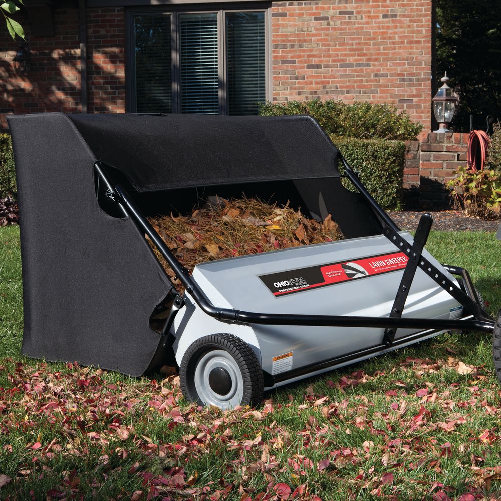 Ohio Steel 42" Sweeper, with 22 Cubic Feet Collector Bag and Spiral Brush