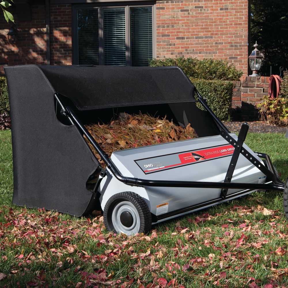 Ohio Steel 50" Sweeper, with 26 Cubic Feet Collector Bag and Spiral Brush