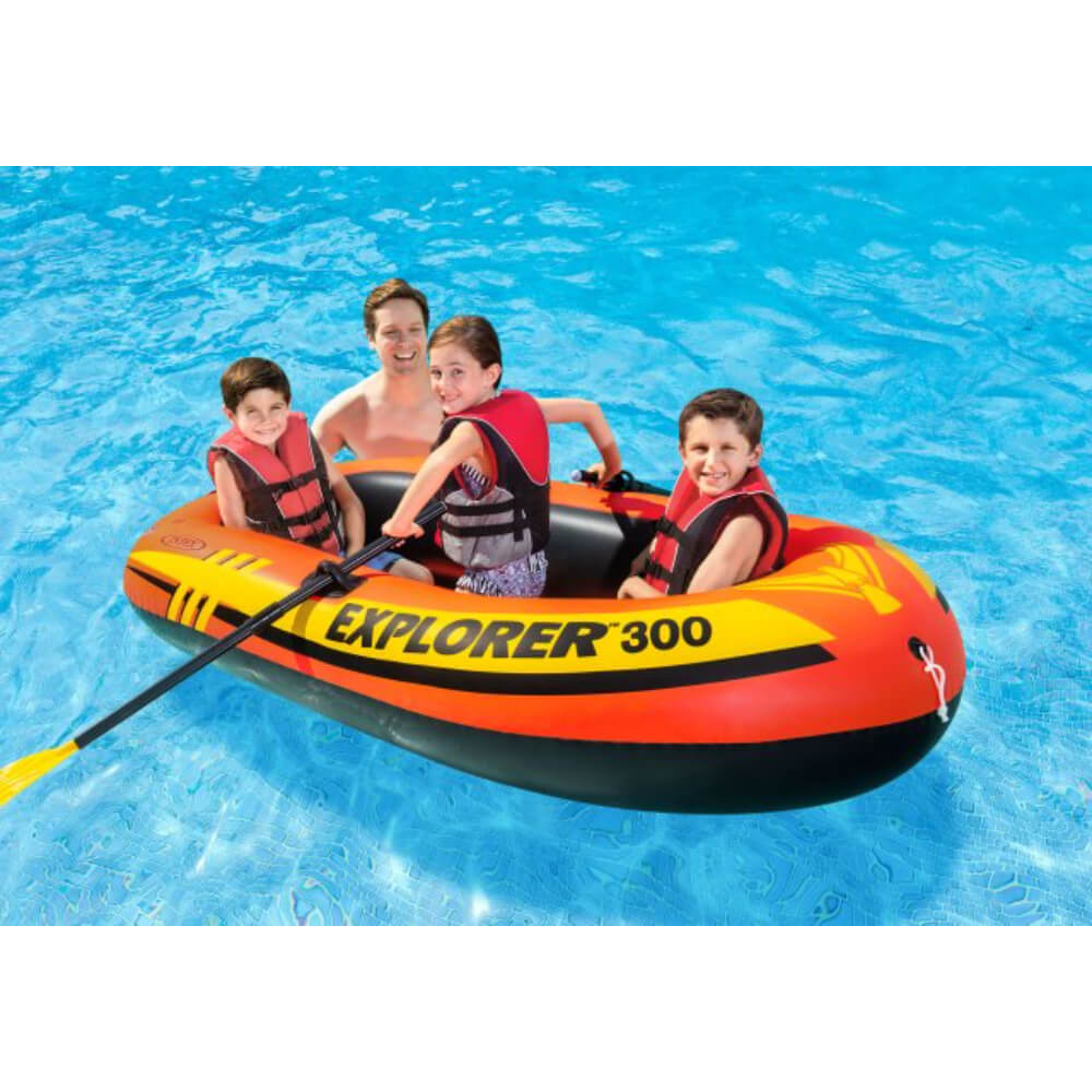 Intex Explorer 300 Boat Set, Age: 6+