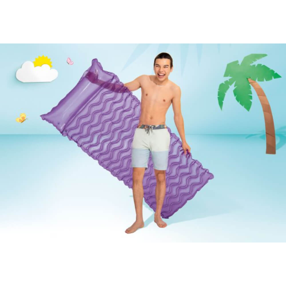 Intex Tote-N-Float Wave Mats – Convenient and Compact Inflatable Pool Mats for Relaxation