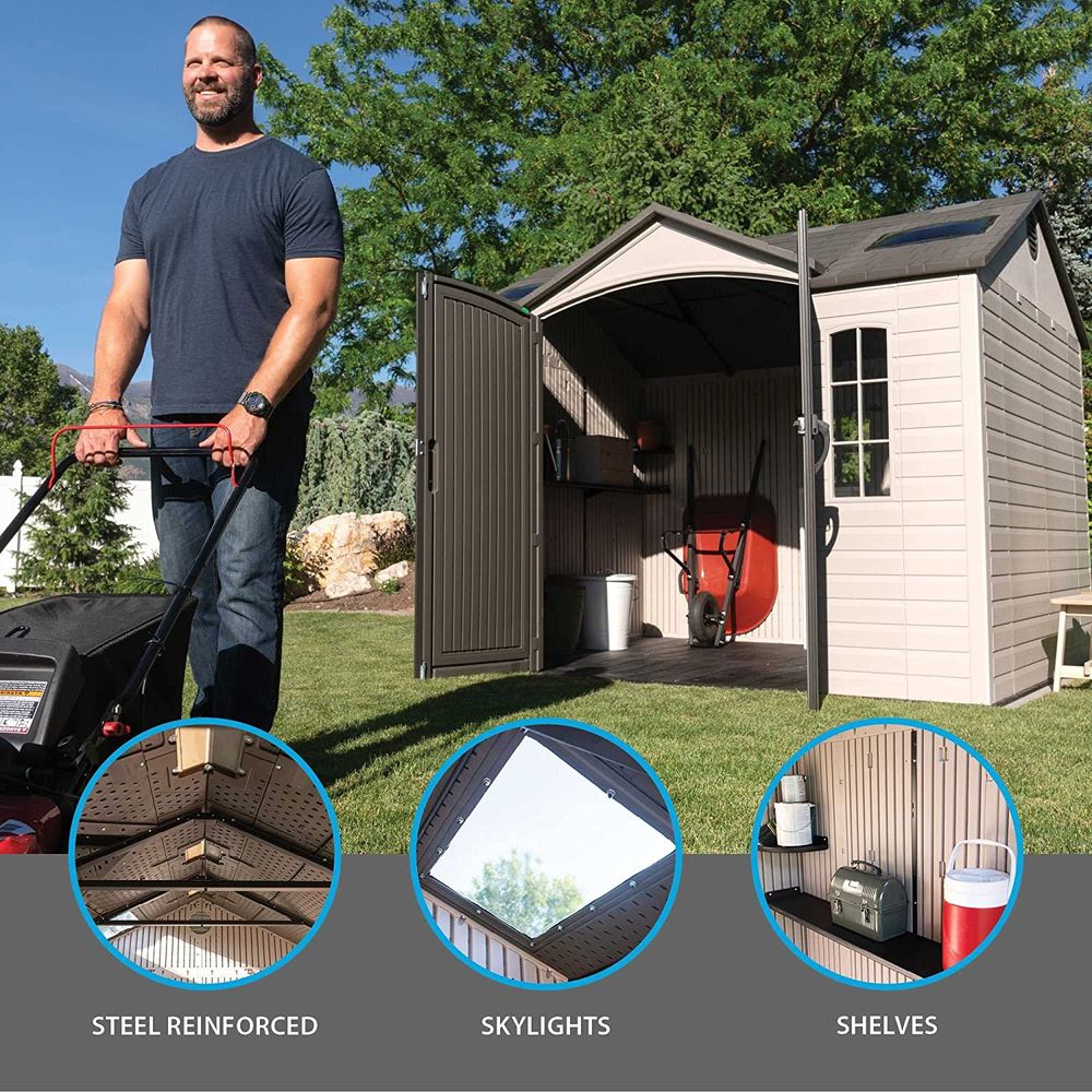 LIFETIME 10' x 8' Outdoor Storage Shed