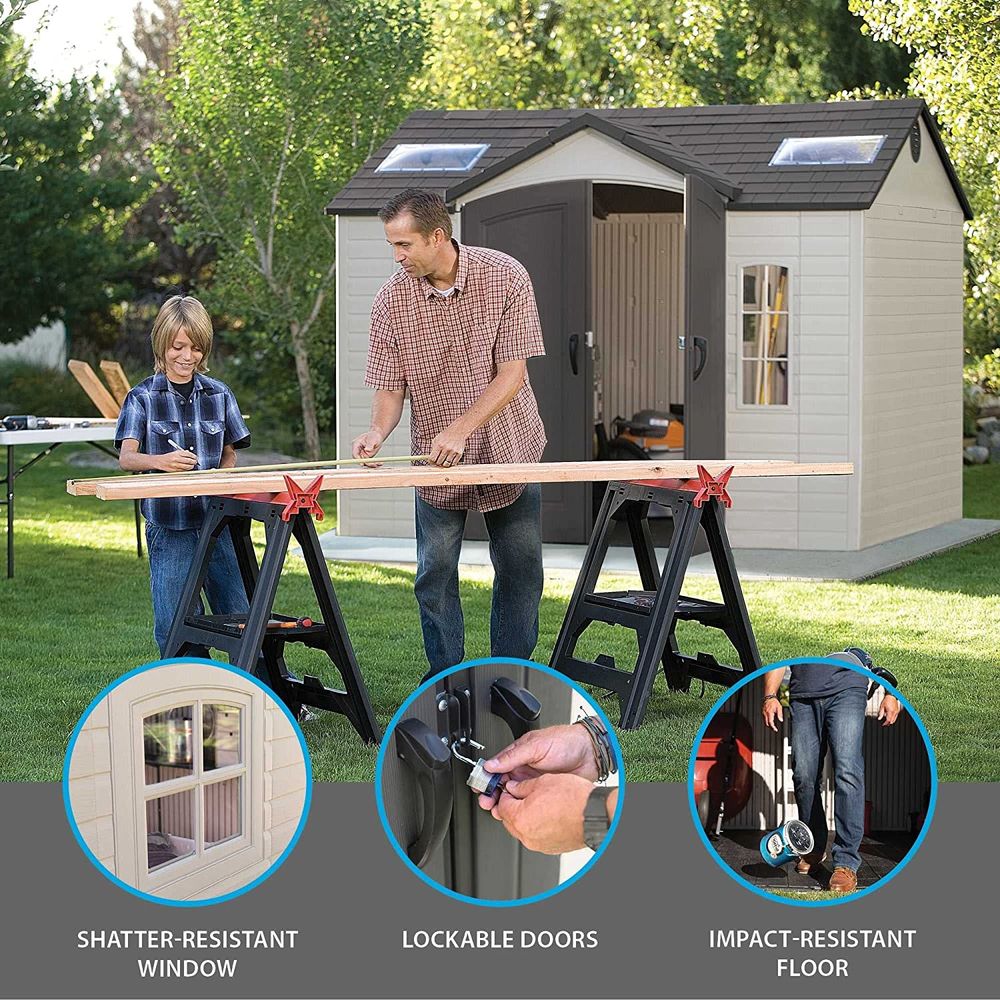 LIFETIME 10' x 8' Outdoor Storage Shed