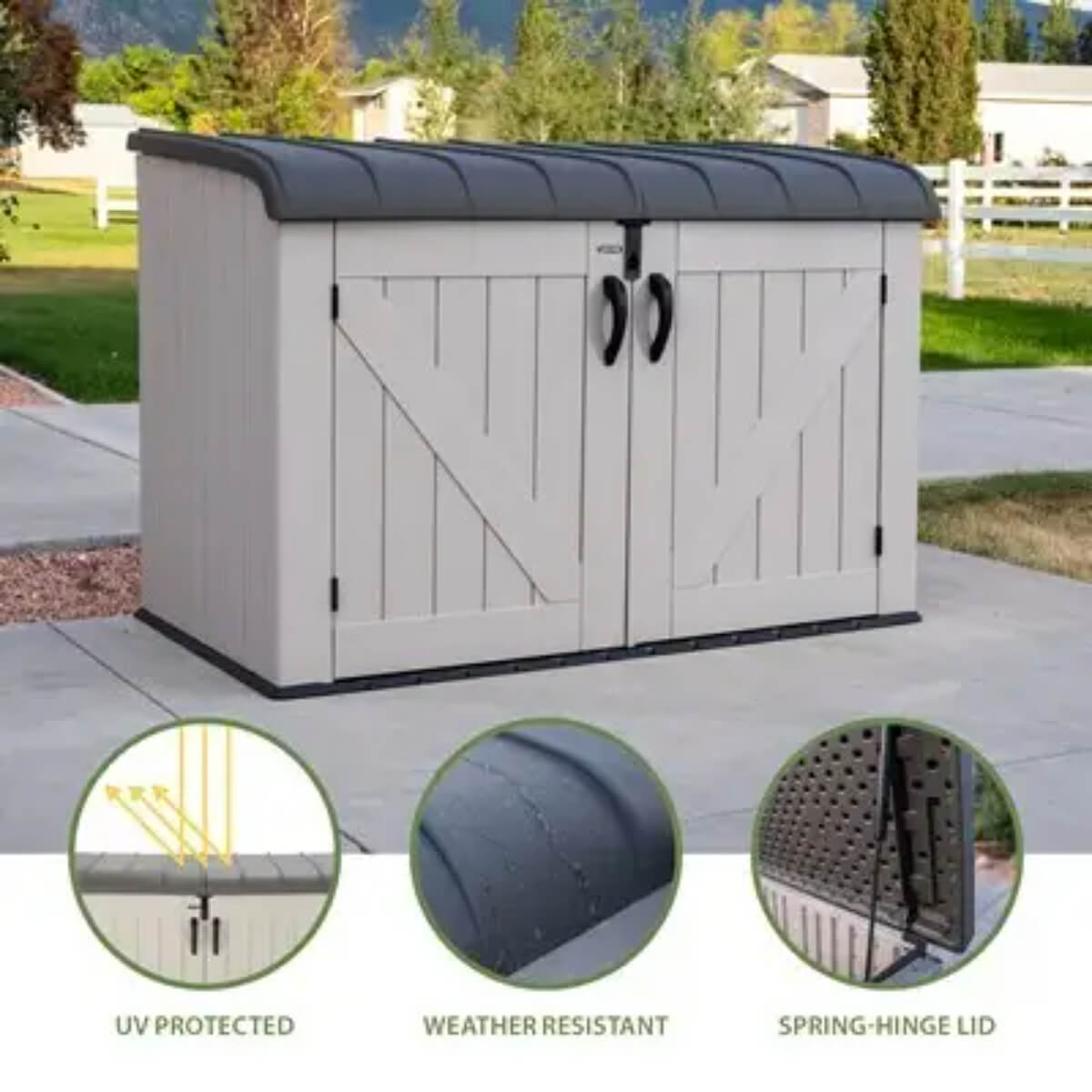 Lifetime Horizontal Storage Shed (75 Cubic Feet)