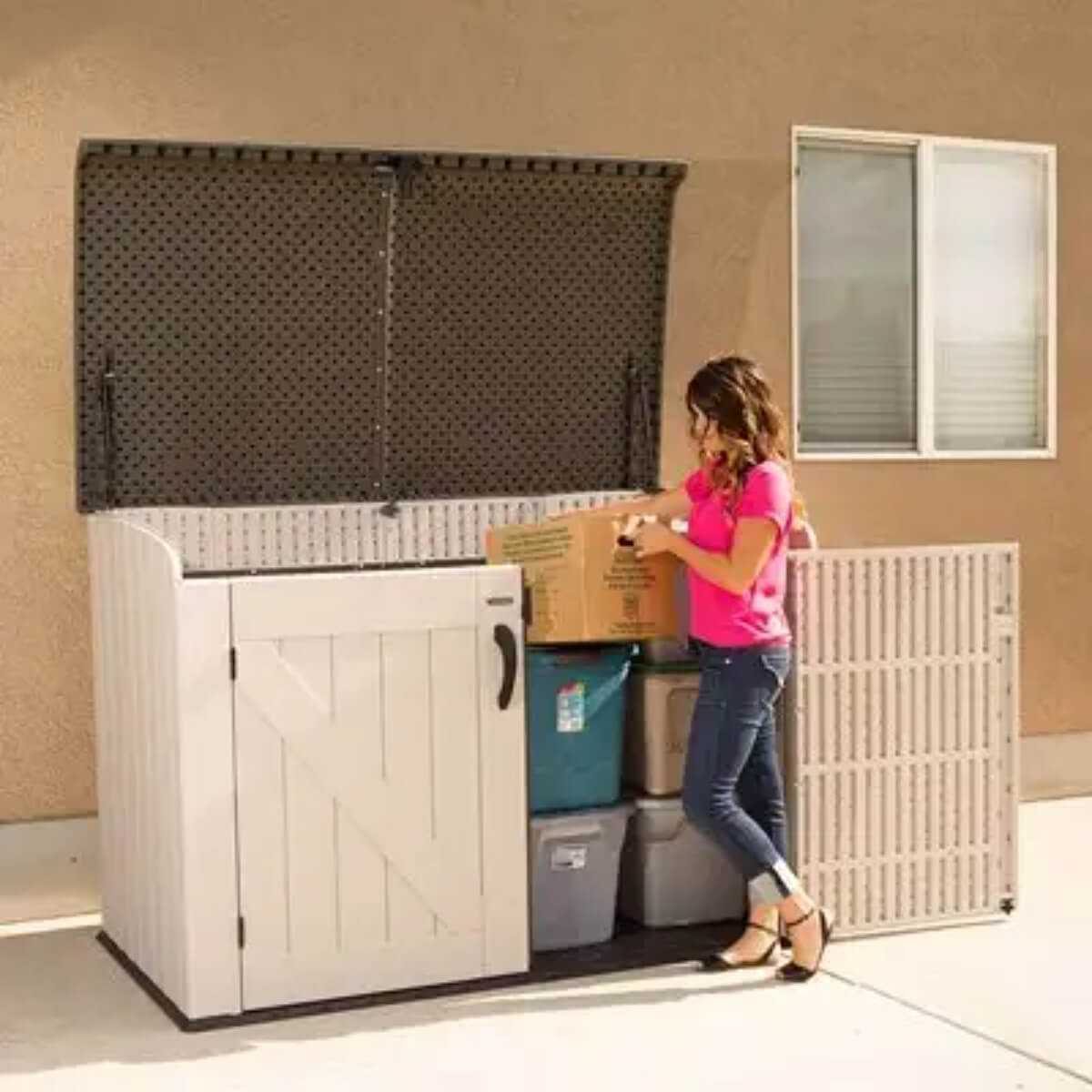 Lifetime Horizontal Storage Shed (75 Cubic Feet)