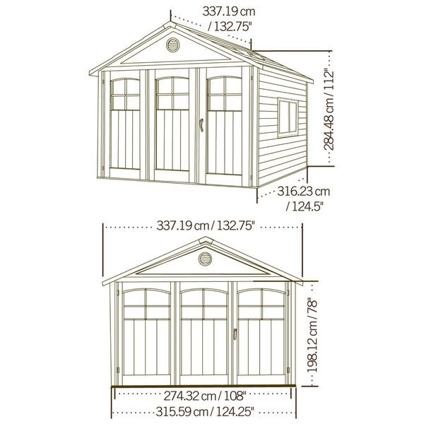 LIFETIME 11 Ft. X 11 Ft. Outdoor Storage Shed