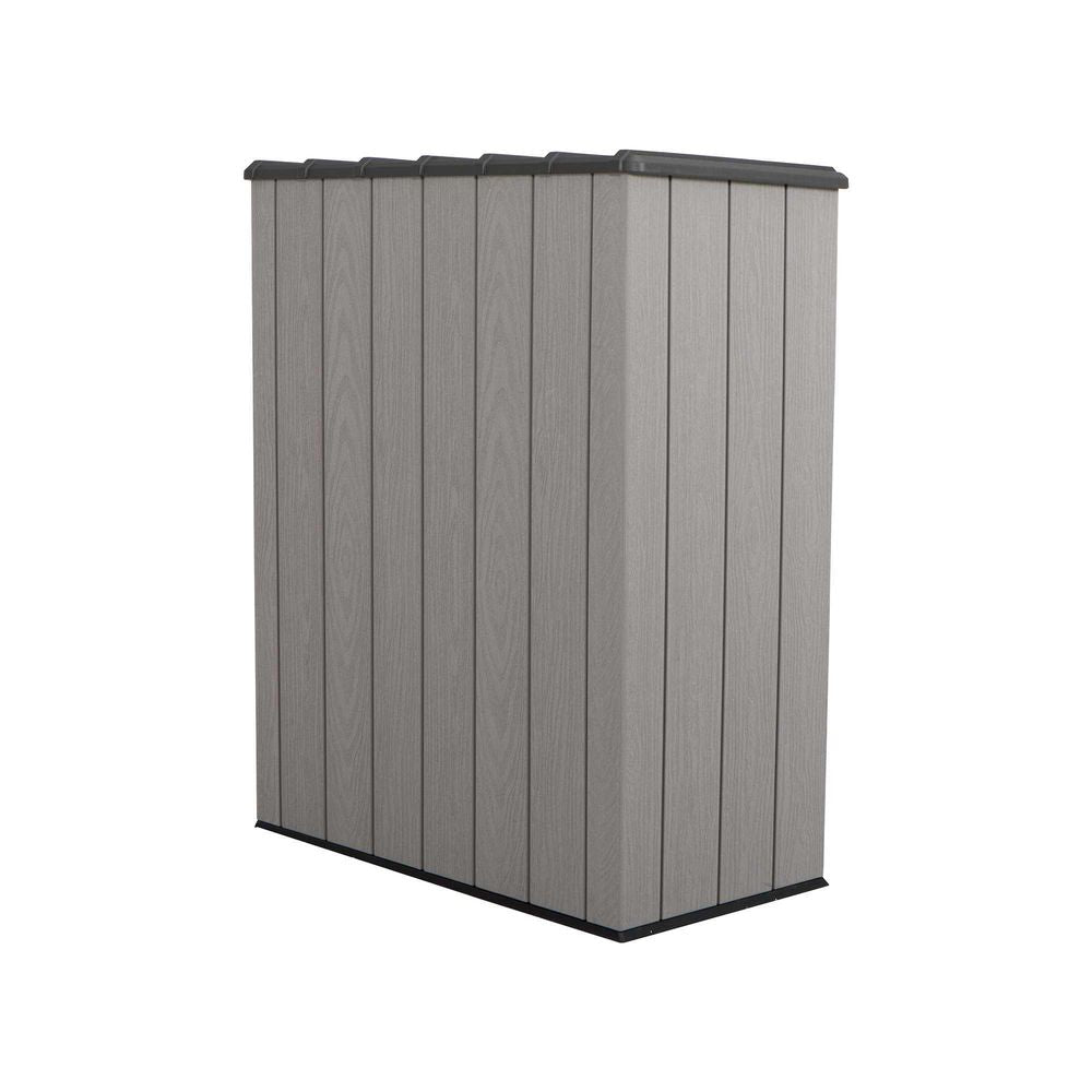 LIFETIME 53 Cubic ft Vertical Storage Shed With Rough Cut Finish