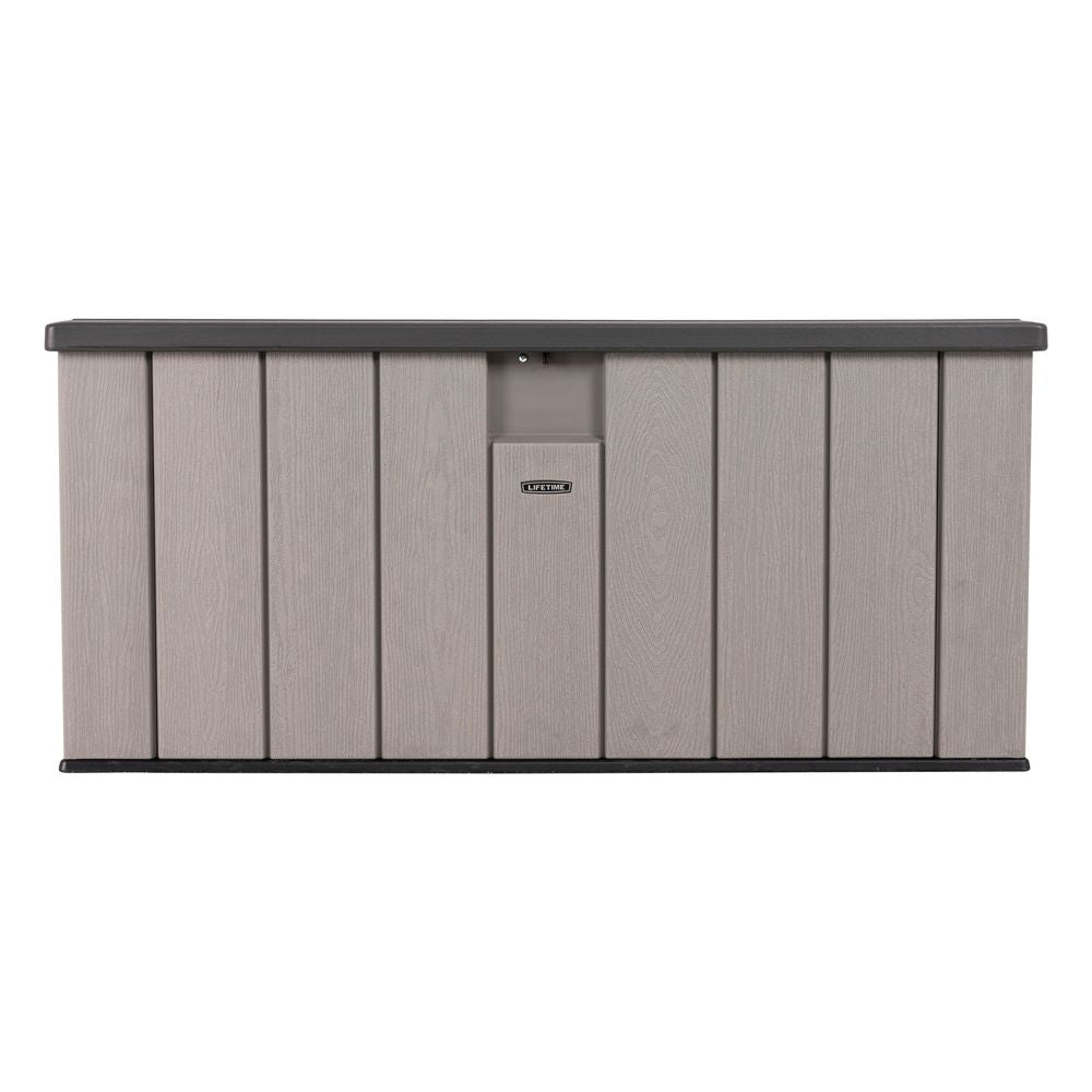 LIFETIME 150 Gallon Outdoor Storage Box, Gray Lid