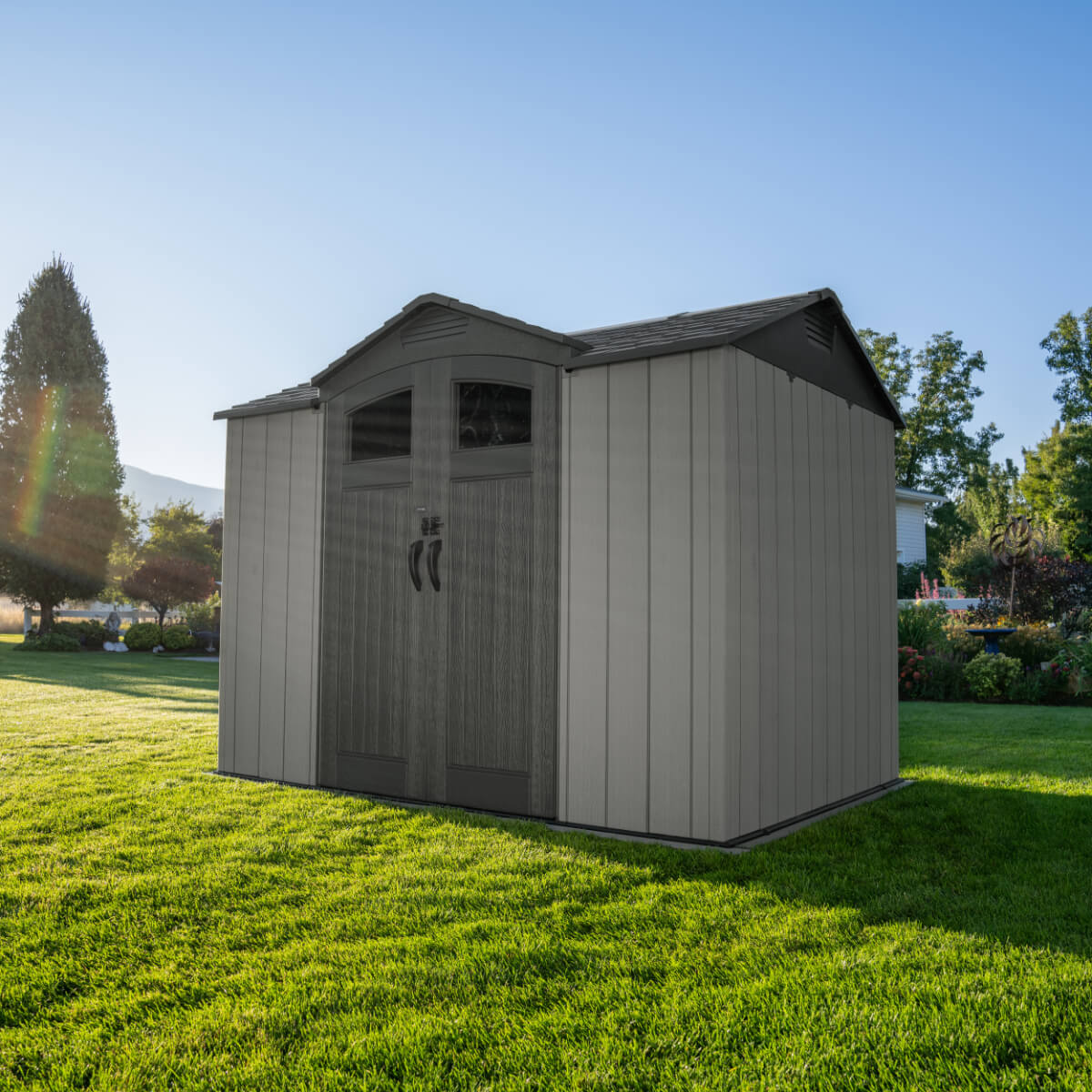 Lifetime 9.5 Ft x 7 Ft Side Entry Outdoor Storage Shed