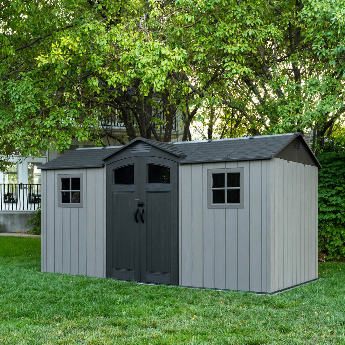 Lifetime 14.5 Ft x 7 Ft Side Entry Outdoor Storage Shed