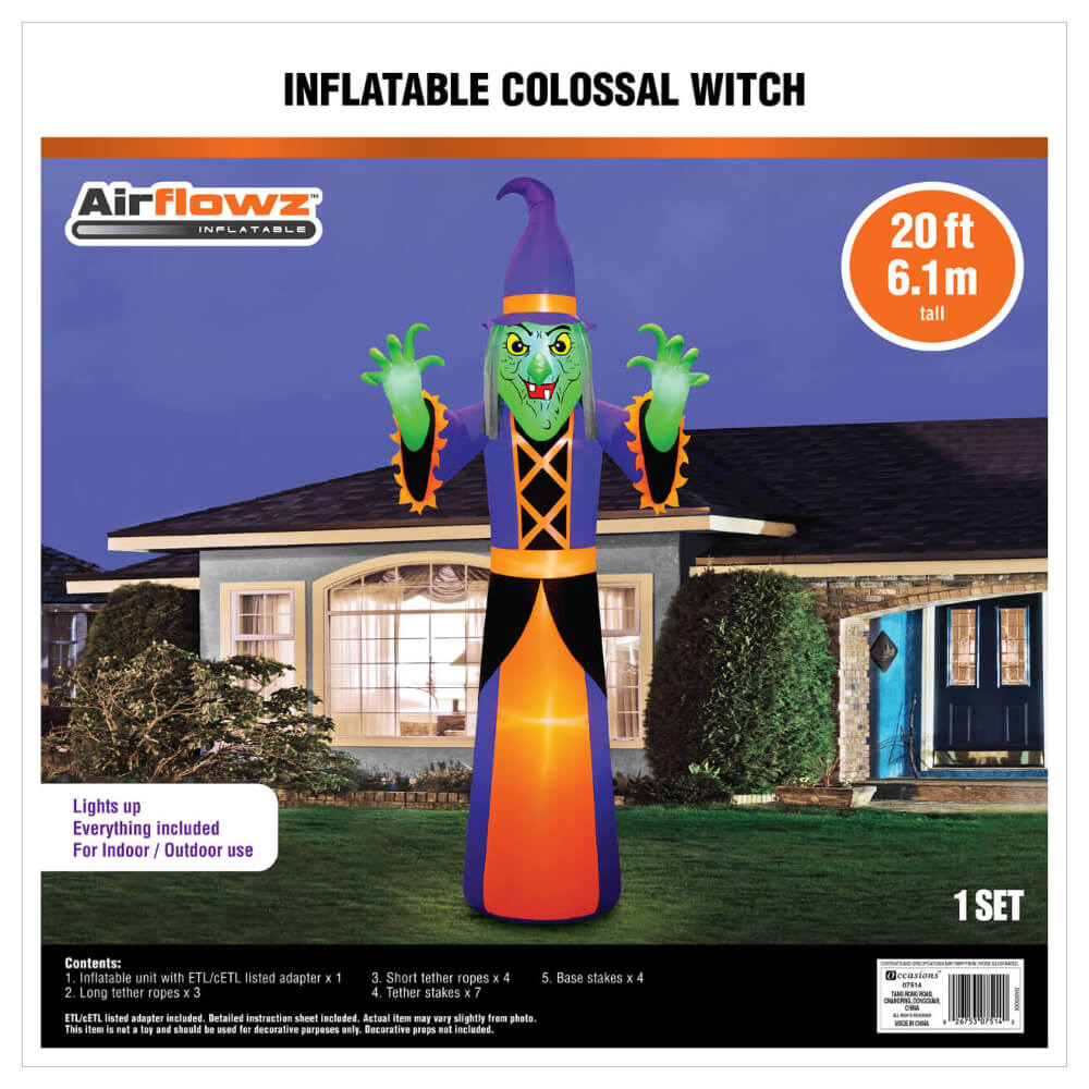 Occasions Halloween 20 Foot Inflatable Giant Witch