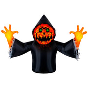 Occasions Halloween 7 Foot Inflatable Pumpkin Reaper With Swirling Lights
