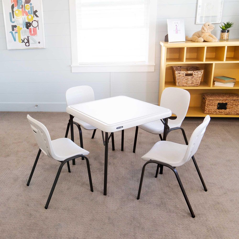 LIFETIME Children's Square 24" Foldable Table, Bronze Sand Colour