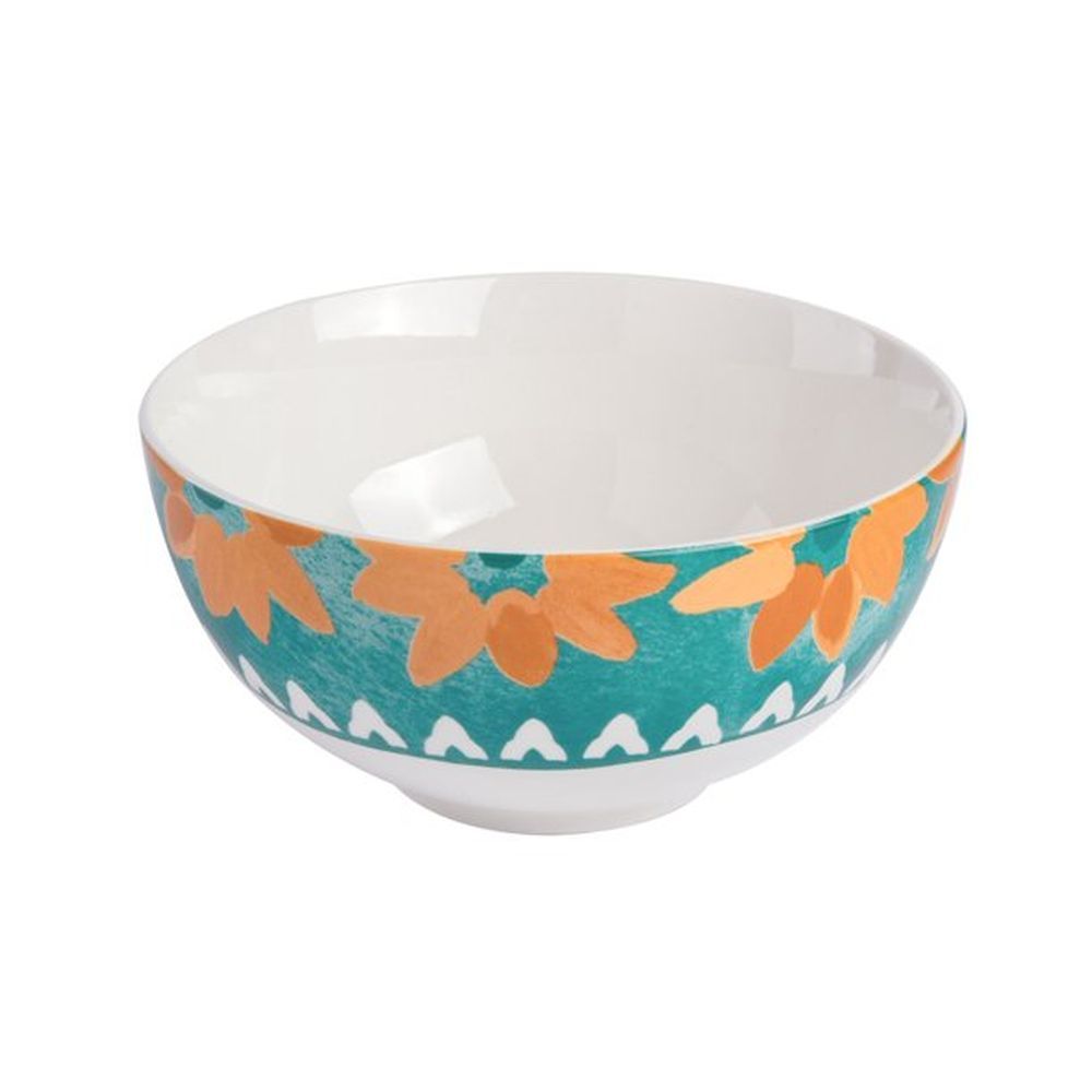 Tia Mowry 12 Piece Fine Ceramic Dinnerwware Set, Teal