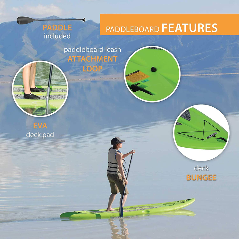 LIFETIME Freestyle XL Multi-Sport Paddleboard, Lime Green