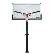 LIFETIME Mammoth Bolt Down Basketball Hoop with 72" Tempered Glass Backboard