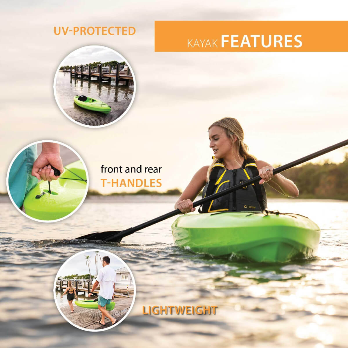 Lifetime Pacer 80 Kayak (Paddle Included)