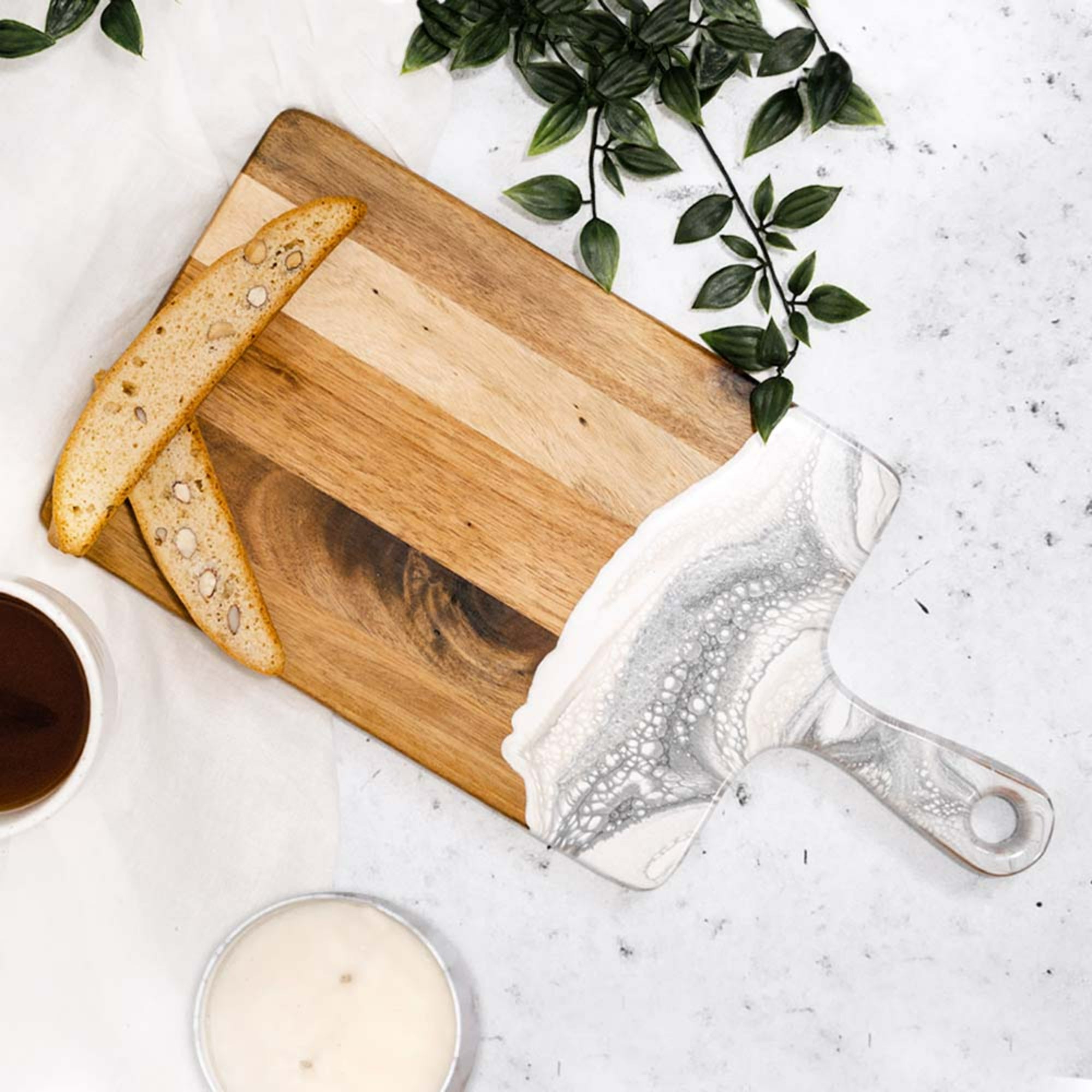 Lynn & Liana Handmade 8"x16" Acacia Cheeseboard