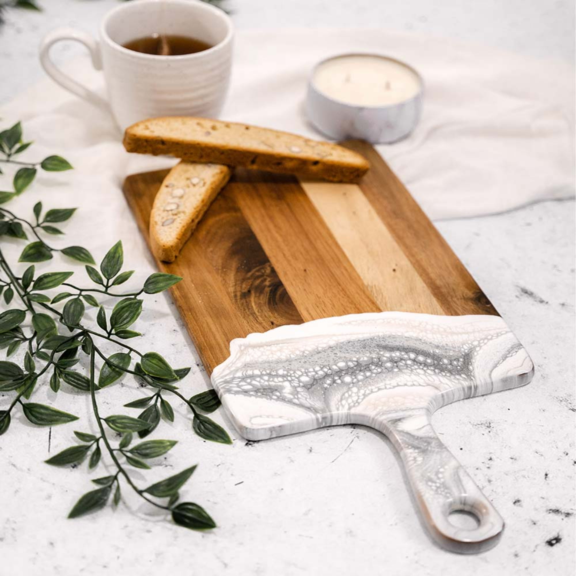 Lynn & Liana Handmade 8"x16" Acacia Cheeseboard