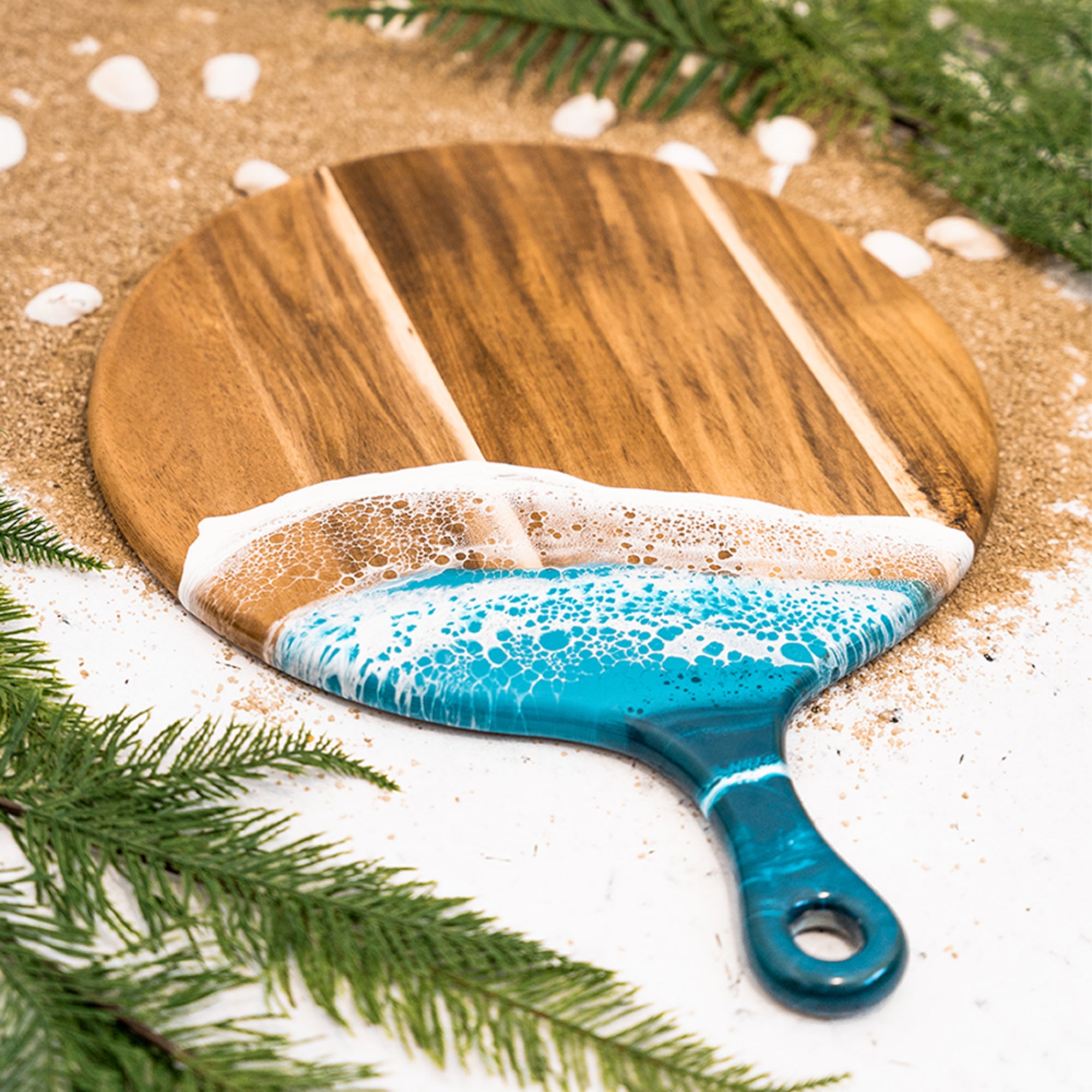 Lynn & Liana Handmade 12" Acacia Cheese Paddle