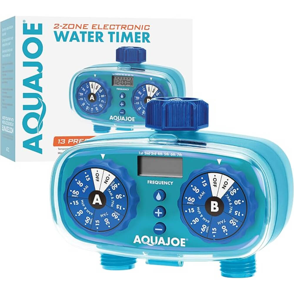 Sun Joe Easy 2-Zone Elect Timer w/13 Program Presets, Max Frequency Control,LCD Display