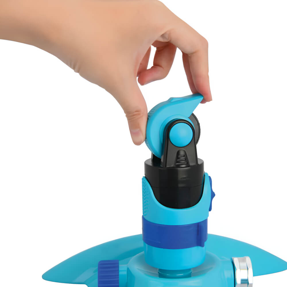 Aqua Joe AJ-MSSBM Turbo Drive 360º Sprinkler | 4 Spray Patterns | Customizable Coverage | 3,740 Sq. Ft. Max Coverage